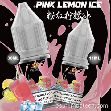 Vapor de sabor a hielo de limón rosa